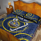 Custom NRL Cowboys NAIDOC Week Quilt Bed Set Keep The Fire Burning Indigenous Art