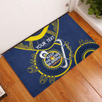 Custom NRL Cowboys NAIDOC Week Rubber Doormat Keep The Fire Burning Indigenous Art