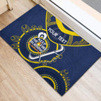 Custom NRL Cowboys NAIDOC Week Rubber Doormat Keep The Fire Burning Indigenous Art