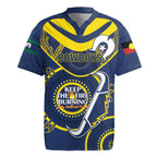 Custom NRL Cowboys NAIDOC Week Rugby Jersey Keep The Fire Burning Indigenous Art