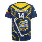 Custom NRL Cowboys NAIDOC Week Rugby Jersey Keep The Fire Burning Indigenous Art