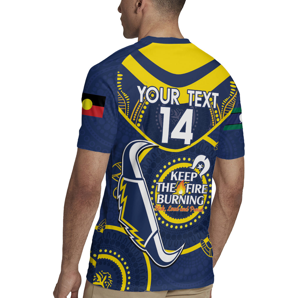 Custom NRL Cowboys NAIDOC Week Rugby Jersey Keep The Fire Burning Indigenous Art