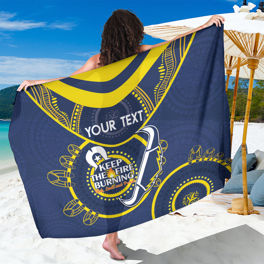 Custom NRL Cowboys NAIDOC Week Sarong Keep The Fire Burning Indigenous Art