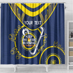 Custom NRL Cowboys NAIDOC Week Shower Curtain Keep The Fire Burning Indigenous Art