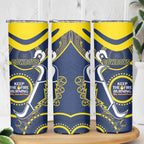 NRL Cowboys NAIDOC Week Skinny Tumbler Keep The Fire Burning Indigenous Art
