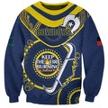 Custom NRL Cowboys NAIDOC Week Sweatshirt Keep The Fire Burning Indigenous Art