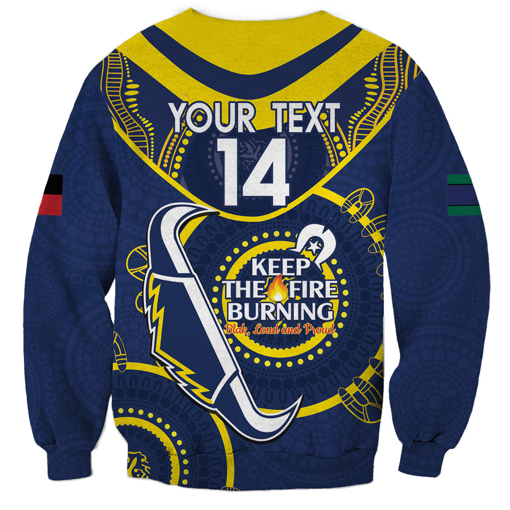 Custom NRL Cowboys NAIDOC Week Sweatshirt Keep The Fire Burning Indigenous Art
