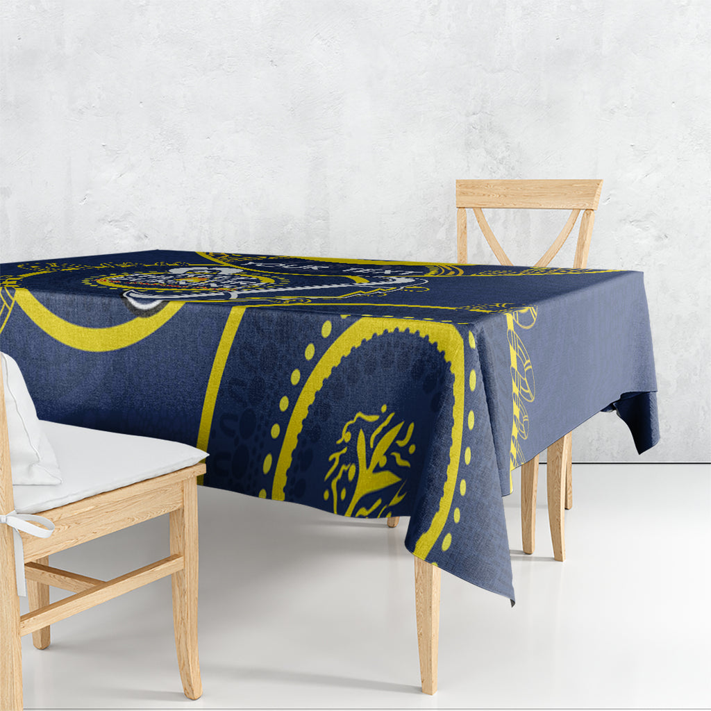 Custom NRL Cowboys NAIDOC Week Tablecloth Keep The Fire Burning Indigenous Art