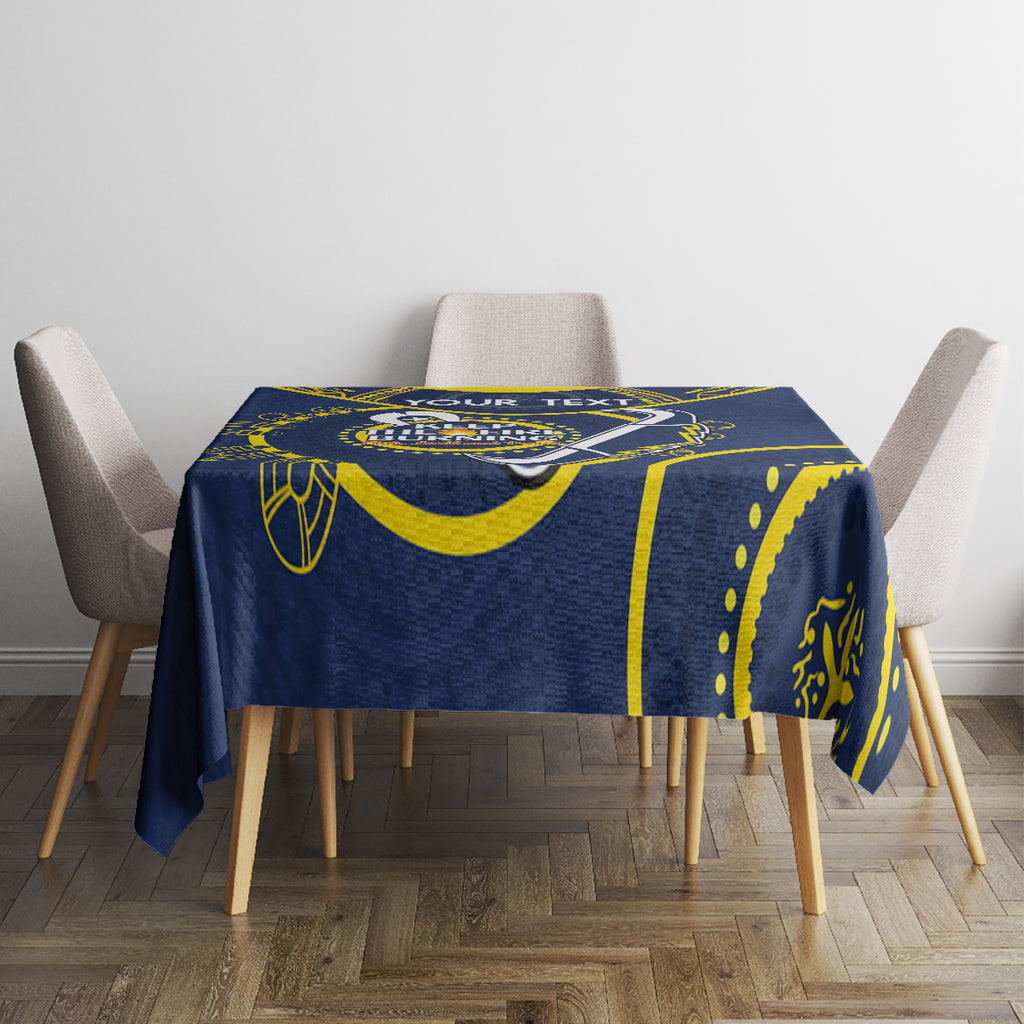 Custom NRL Cowboys NAIDOC Week Tablecloth Keep The Fire Burning Indigenous Art
