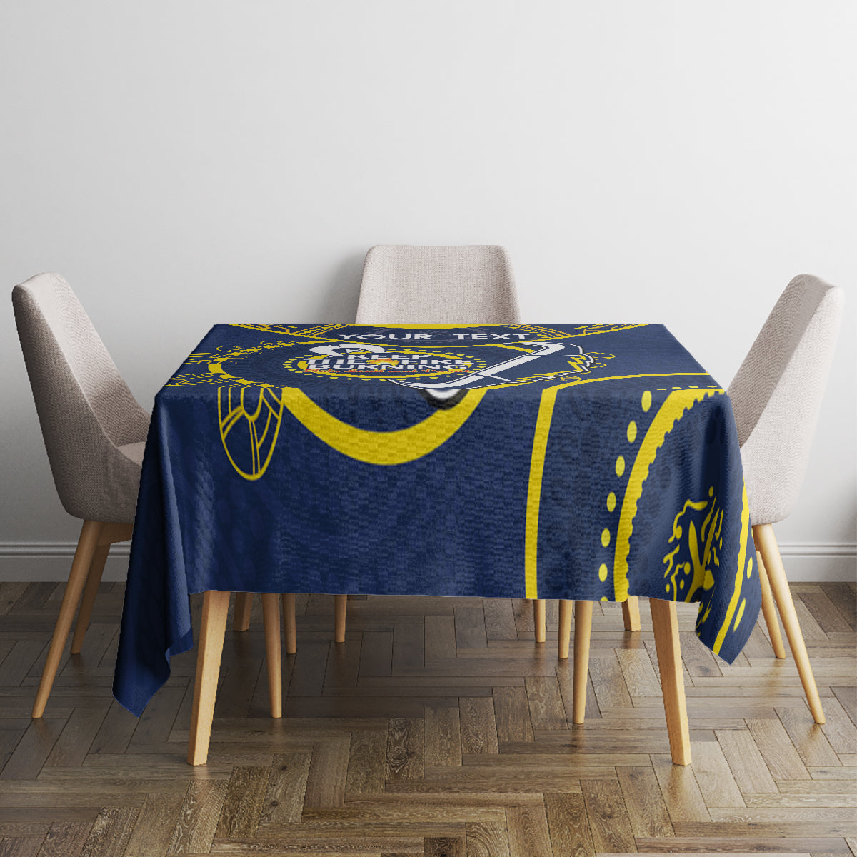 Custom NRL Cowboys NAIDOC Week Tablecloth Keep The Fire Burning Indigenous Art