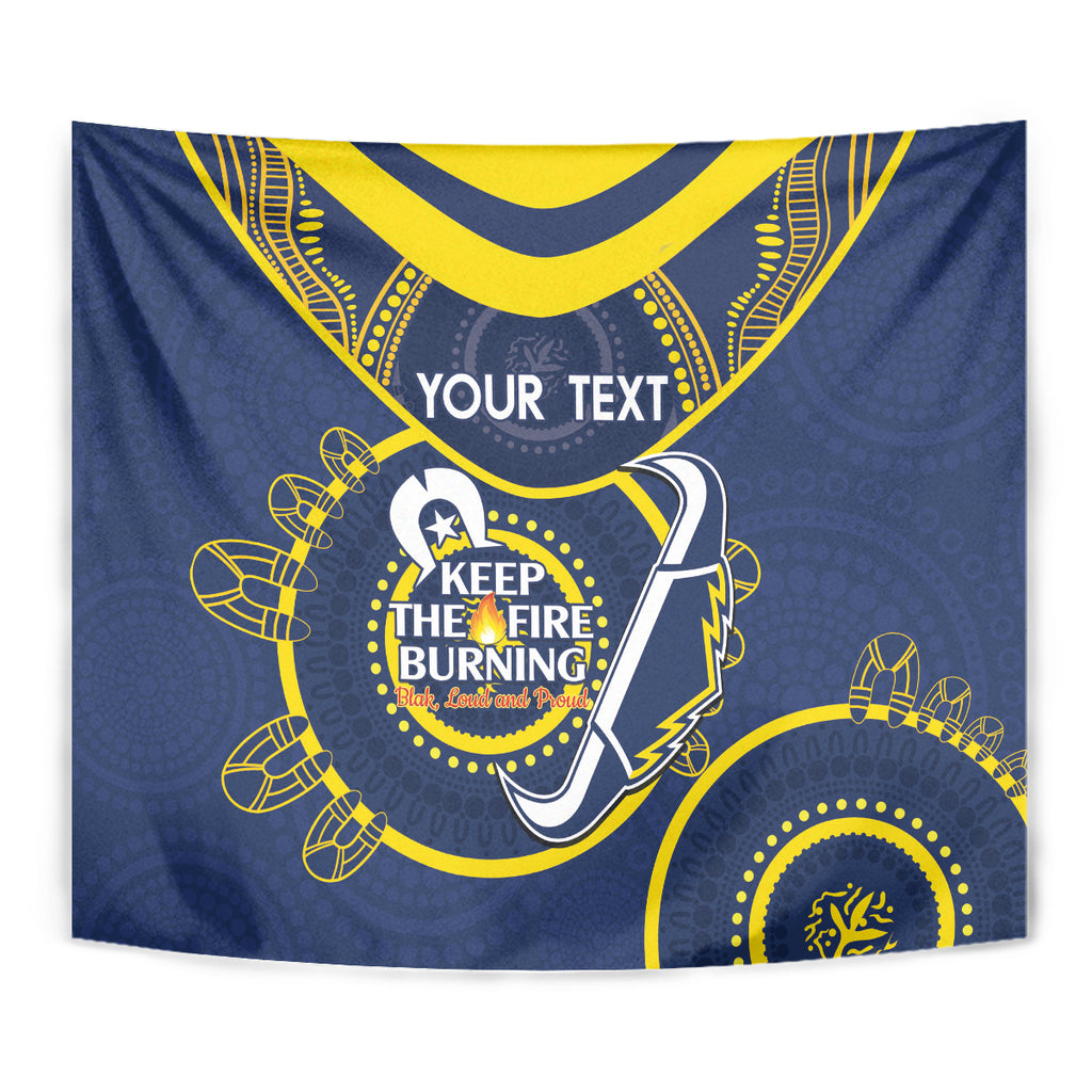 Custom NRL Cowboys NAIDOC Week Tapestry Keep The Fire Burning Indigenous Art