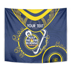 Custom NRL Cowboys NAIDOC Week Tapestry Keep The Fire Burning Indigenous Art