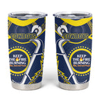 NRL Cowboys NAIDOC Week Tumbler Cup Keep The Fire Burning Indigenous Art