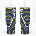 NRL Cowboys NAIDOC Week Tumbler With Handle Keep The Fire Burning Indigenous Art