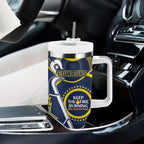 NRL Cowboys NAIDOC Week Tumbler With Handle Keep The Fire Burning Indigenous Art