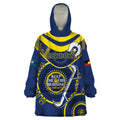 Custom NRL Cowboys NAIDOC Week Wearable Blanket Hoodie Keep The Fire Burning Indigenous Art