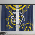 Custom NRL Cowboys NAIDOC Week Window Curtain Keep The Fire Burning Indigenous Art