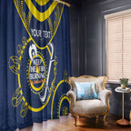 Custom NRL Cowboys NAIDOC Week Window Curtain Keep The Fire Burning Indigenous Art