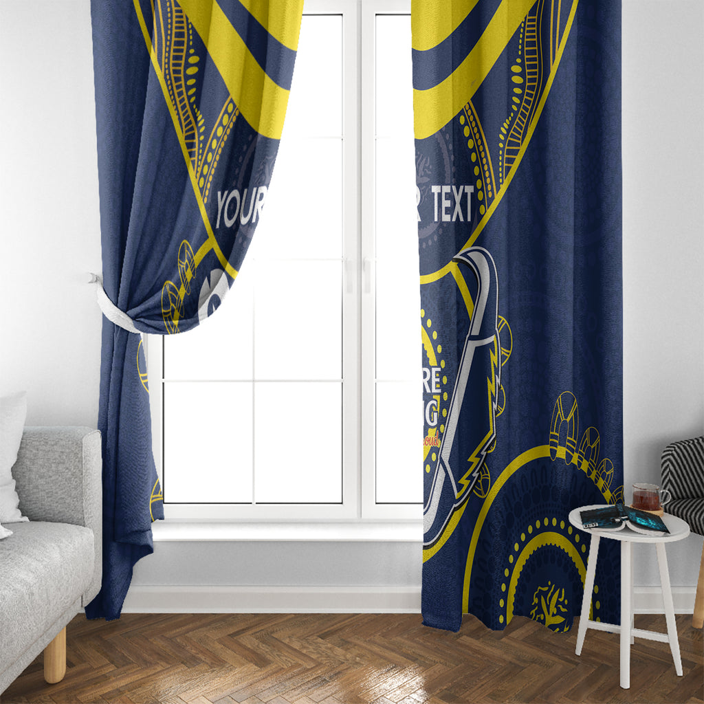 Custom NRL Cowboys NAIDOC Week Window Curtain Keep The Fire Burning Indigenous Art