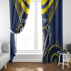 Custom NRL Cowboys NAIDOC Week Window Curtain Keep The Fire Burning Indigenous Art