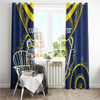 Custom NRL Cowboys NAIDOC Week Window Curtain Keep The Fire Burning Indigenous Art