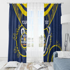 Custom NRL Cowboys NAIDOC Week Window Curtain Keep The Fire Burning Indigenous Art