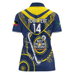 Custom NRL Cowboys NAIDOC Week Women Polo Shirt Keep The Fire Burning Indigenous Art