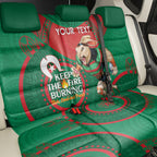 Custom NRL Rabbitohs NAIDOC Week Back Car Seat Cover Keep The Fire Burning Indigenous Art