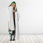 Custom NRL Rabbitohs NAIDOC Week Hooded Blanket Keep The Fire Burning Indigenous Art