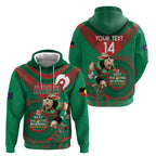 Custom NRL Rabbitohs NAIDOC Week Hoodie Keep The Fire Burning Indigenous Art