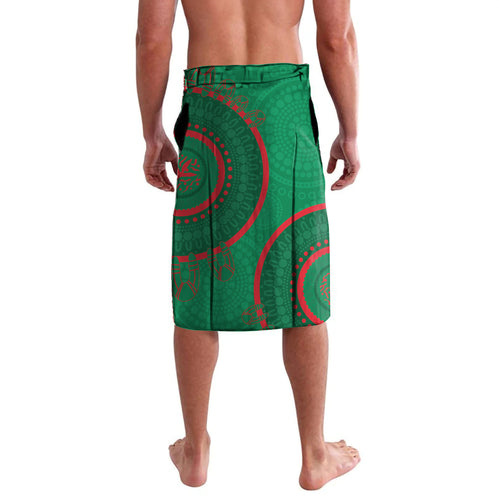 Custom NRL Rabbitohs NAIDOC Week Lavalava Keep The Fire Burning Indigenous Art