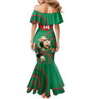 Custom NRL Rabbitohs NAIDOC Week Mermaid Dress Keep The Fire Burning Indigenous Art