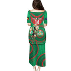 Custom NRL Rabbitohs NAIDOC Week Puletasi Keep The Fire Burning Indigenous Art