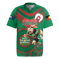 Custom NRL Rabbitohs NAIDOC Week Rugby Jersey Keep The Fire Burning Indigenous Art