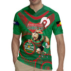 Custom NRL Rabbitohs NAIDOC Week Rugby Jersey Keep The Fire Burning Indigenous Art