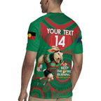 Custom NRL Rabbitohs NAIDOC Week Rugby Jersey Keep The Fire Burning Indigenous Art