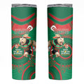 NRL Rabbitohs NAIDOC Week Skinny Tumbler Keep The Fire Burning Indigenous Art