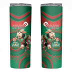 NRL Rabbitohs NAIDOC Week Skinny Tumbler Keep The Fire Burning Indigenous Art