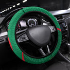 NRL Rabbitohs NAIDOC Week Steering Wheel Cover Keep The Fire Burning Indigenous Art
