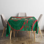 Custom NRL Rabbitohs NAIDOC Week Tablecloth Keep The Fire Burning Indigenous Art