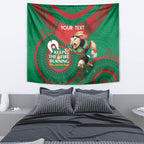 Custom NRL Rabbitohs NAIDOC Week Tapestry Keep The Fire Burning Indigenous Art