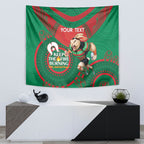 Custom NRL Rabbitohs NAIDOC Week Tapestry Keep The Fire Burning Indigenous Art