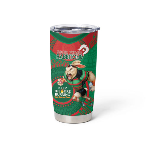 NRL Rabbitohs NAIDOC Week Tumbler Cup Keep The Fire Burning Indigenous Art