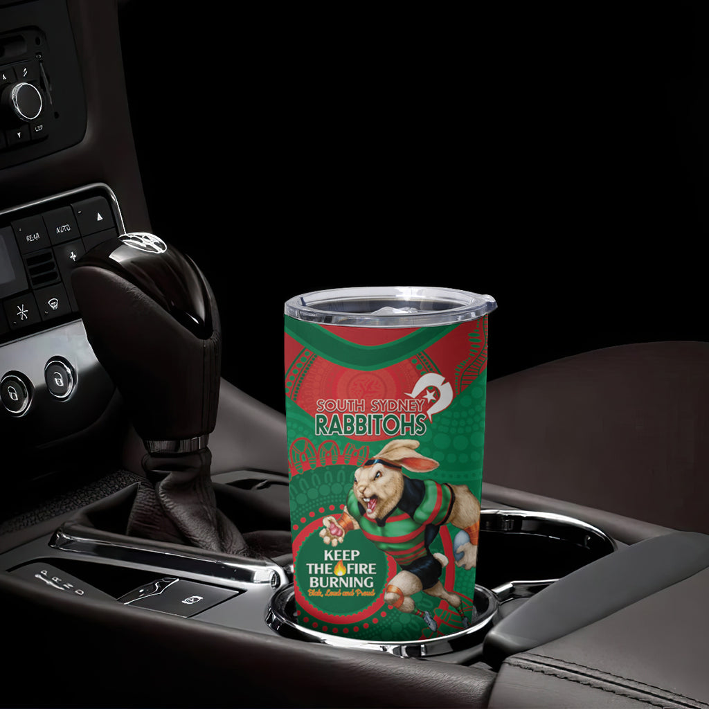 NRL Rabbitohs NAIDOC Week Tumbler Cup Keep The Fire Burning Indigenous Art