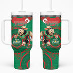 NRL Rabbitohs NAIDOC Week Tumbler With Handle Keep The Fire Burning Indigenous Art