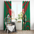 Custom NRL Rabbitohs NAIDOC Week Window Curtain Keep The Fire Burning Indigenous Art