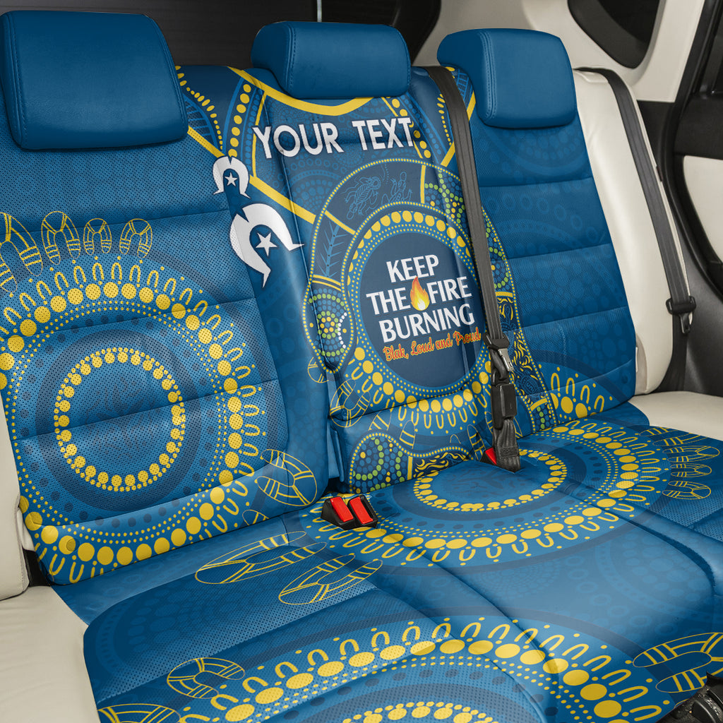 Custom NRL Eels NAIDOC Week Back Car Seat Cover Keep The Fire Burning Indigenous Art