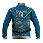 Custom NRL Eels NAIDOC Week Baseball Jacket Keep The Fire Burning Indigenous Art