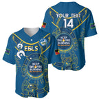 Custom NRL Eels NAIDOC Week Baseball Jersey Keep The Fire Burning Indigenous Art