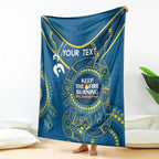 Custom NRL Eels NAIDOC Week Blanket Keep The Fire Burning Indigenous Art